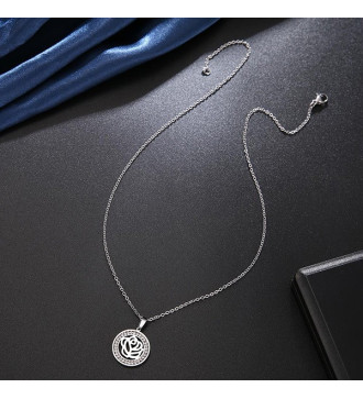 Rózsa, kristályos nemesacél nyaklánc Rózsa, kristályos nemesacél nyaklánc