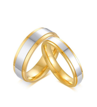 3 sávos wolfram női karikagyűrű kristályokkal