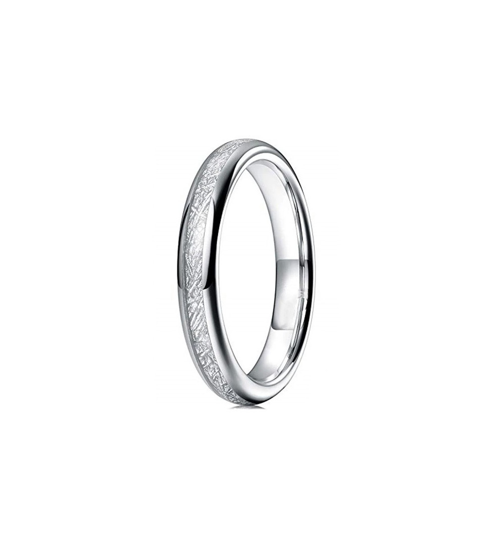 Nemesacél gyűrű meteorit mintával