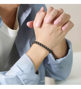 Antik hatású nemesacél karkötő