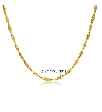 Sodort női nyaklánc orvosi fémből, arany bevonattal Sodort női nyaklánc orvosi fémből, arany bevonattal