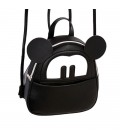 Mickey egér ökobőr táska, fekete színben