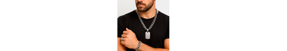 Férfi ékszerek orvosi fémből | Tartós, hipoallergén