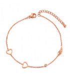 Nemesacél bokaláncok